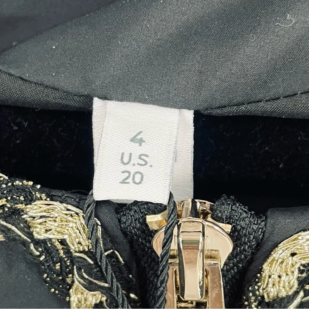 NWT Chico's Black Tweed Gold Trim
Hardware Nylon Quilted Jacket Winter Gift - Picture 5 of 12